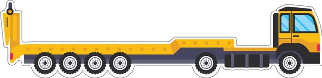 Sitemax 104 x 26.5mm Acrylic Magnet Profile Cut - Semi Float Truck